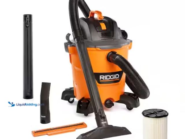 Lot 49-2004506 - RIDGID 12 Gal. 5.0 Peak HP NXT Shop Vacuum Wet Dry Vac with General Debris Filter, Locking Hose and ...