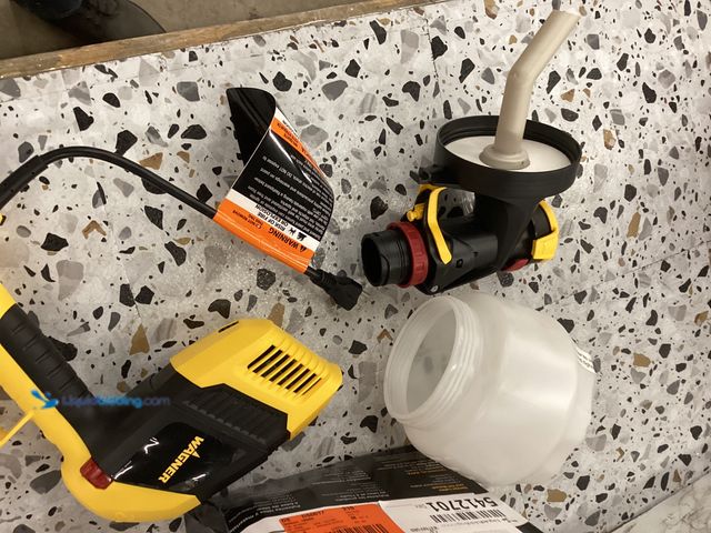 Lot 49-5412701 - Wagner Control Stainer 350 Handheld HVLP Stain Sprayer, Used, Tested works, Paint Stains.