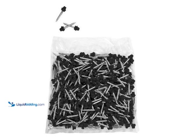 Lot 49-3616974 - Gibraltar 1-1/2 in. Wood Screw #10 Galvanized Hex-Head Roof Accessory in Black (250-Piece/Bag) - Unu...