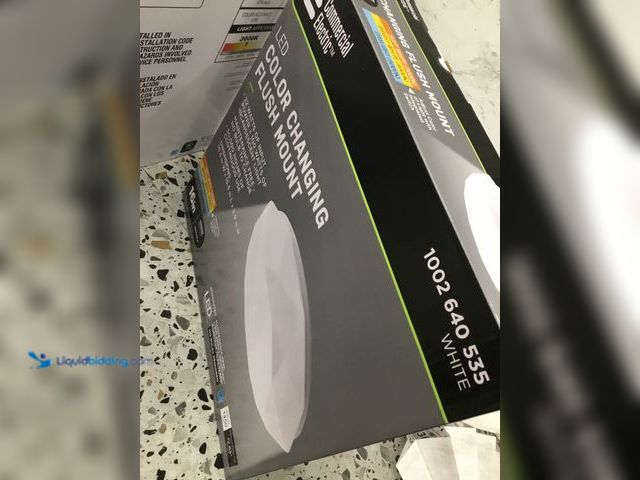 Lot 49-3536659 - Commercial Electric 16in Diamond Shape Entryway LED Flush Mount Ceiling Light Item is Factory Sealed