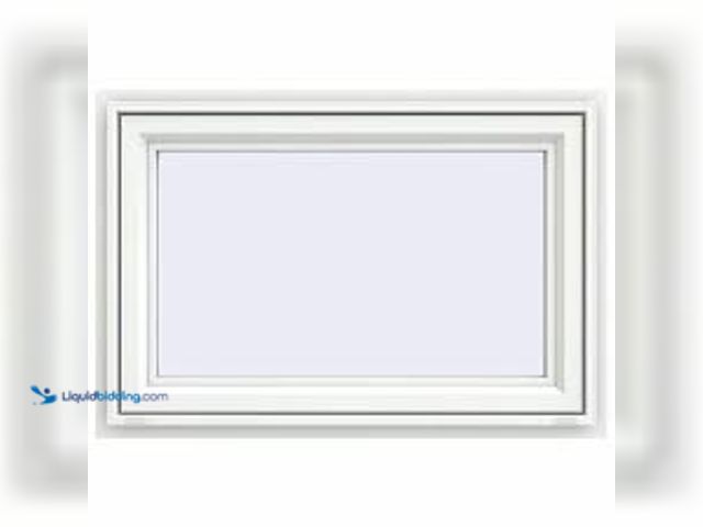Lot 49-5415219 - JELD-WEN 35.5 in. x 23.5 in. V-4500 Series White Vinyl Awning Window with Fiberglass Mesh Screen. Mo...