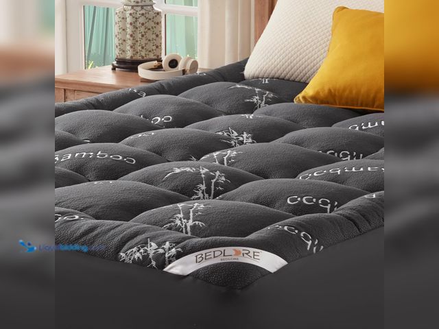 Lot 49-5408434 - BEDLORE California King Mattress Topper Viscose Derived from Bamboo, Thick Pillow Top Mattress Pad w...