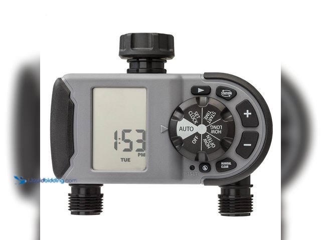 Lot 49-5405810 - Orbit
2-Outlet Programmable Hose Watering Timer Sprinkler Timer New