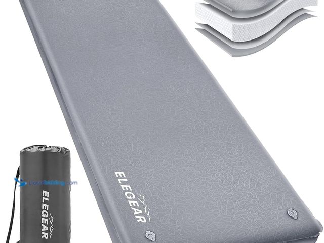 Lot 49-3528869 - Elegear Self Inflating Camping Sleeping Pad, 3.1'' Ultra Thick Memory Foam Camping Pad with Pillow &...