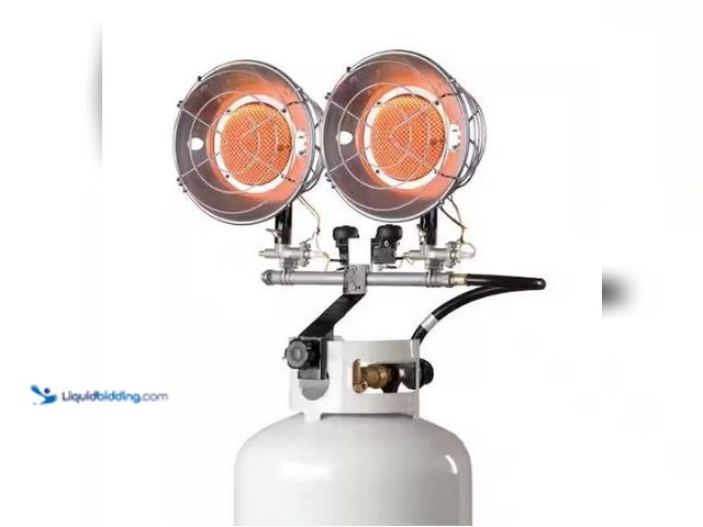 Lot 49-1569299 - Mr. Heater Tank Top 30,000 BTU Radiant Propane Outdoor Space Heater (750 sq. ft. Heating Area), Mode...