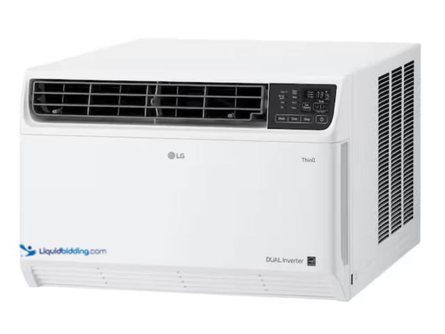 Lot 49-2005456 - LG 23,500 BTU 230/208-Volt Window Air Conditioner Unit Cools 1450 sq. ft. w/ Dual Inverter, Wi-Fi En...