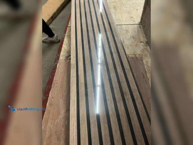 Lot 49-5445976 - Wood Slat Wall Panels 1 Pack Acoustic Wooden Panel for Wall, Soundproof 3D Fluted Panels for Interio...