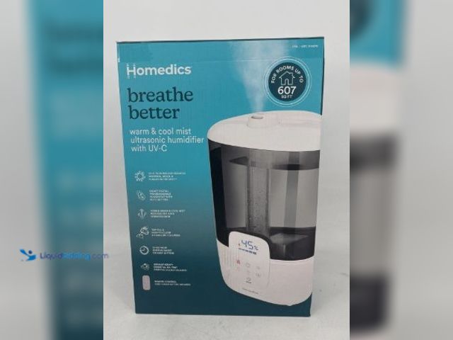 Lot 49-5542536 - Homedics Warm/Cool Mist Ultrasonic Humidifier W/UV-C Technology & Remote, Unused, Powers on