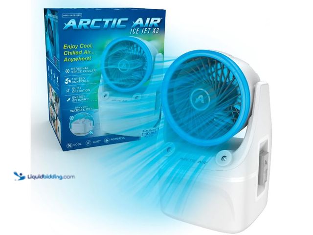 Lot 49-5551801 - Arctic Air Ice Jet X3 Portable Air Cooler,Dual Mist Modes, Up to 8-Hour Cooling Time, 3-Speed Portab...