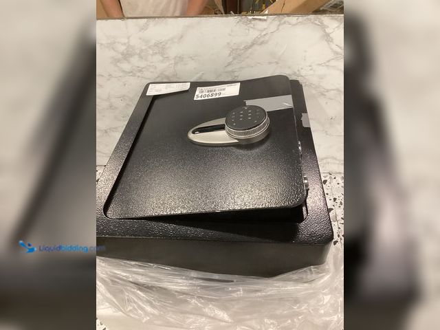 Lot 49-5406899 - 18" Black Safe Used, Keys Not Included, No Factory picture.