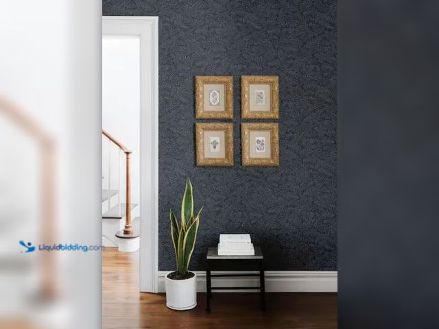 Lot 49-2003634 - Approx. (225) sq. ft. of Chesapeake Chrysantha Blue Berry Branches Wallpaper (Covers 56.4 sq.ft./4 R...