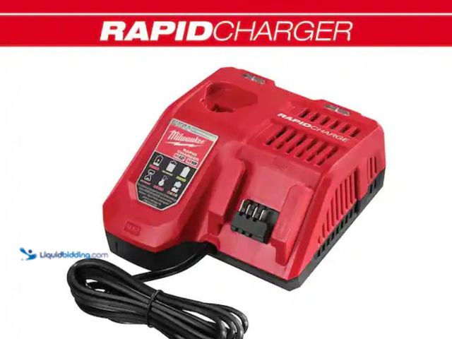Lot 49-1631911 - Milwaukee M12 and M18 12-Volt/18-Volt Lithium-Ion Multi-Voltage Rapid Battery Charger, Model # 48-59...