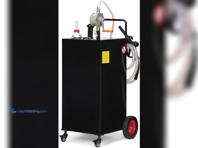 Lot 49-5459910 - Garvee Fuel Caddy, 30 Gallon Portable Gas Caddy On 4 Wheels with Manual Transfer Siphon Pump, Gasoli...