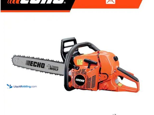 Lot 49-1568810 - ECHO 20 in. 59.8 cc Gas 2-Stroke Rear Handle Timber Wolf Chainsaw Model # CS-590-20, Used, Has Compr...