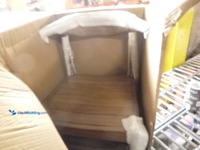 Lot 49-1519169 - Wood Dining Chair With Wide Back, Unused.  Ref#MTMED0624