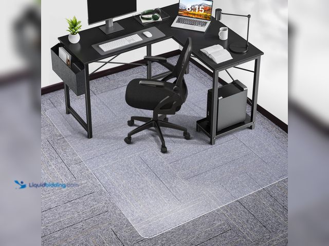 Lot 49-3514560 - Chair Mat for Carpet, SALLOUS 46" x 60" Office Chair Mat for Carpeted Floors, Heavy Duty Vinyl Floor...