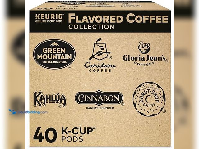 Lot 49-5411656 - Keurig Flavored Coffee Pods Collection Variety Pack, Single-Serve Coffee K-Cup Pods Sampler, 40 Coun...
