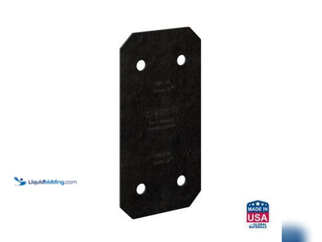 Lot 49-5559648 - QTY 4 - Simpson Strong-Tie Outdoor Accents Avant Collection 5 in. x 9-3/4 in. ZMAX, Black Powder-Coa...