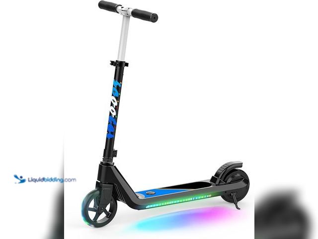 Lot 49-1576868 - Electric Scooter for Kids Age 6-10, Kick-Start Boost Scooter with Adjustable Speed and Height, Flash...