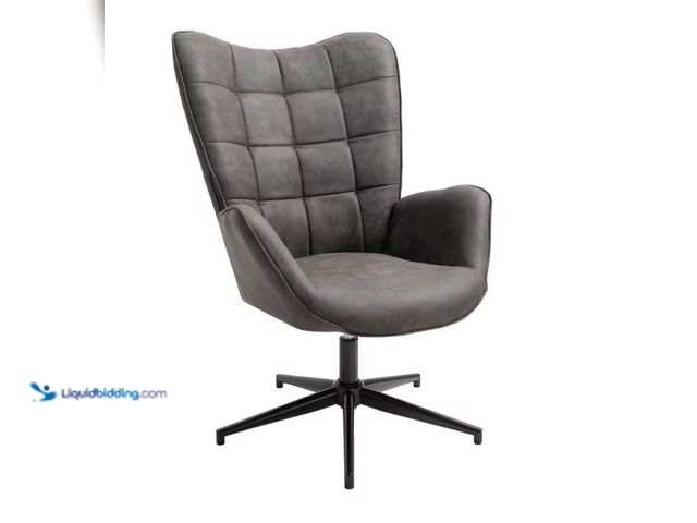 Lot 49-1515785 - Homy Casa Leisure Charcoal Colo Chair, Model # IRIS CHARCOAL, Unused.  Ref#AHDPA0717