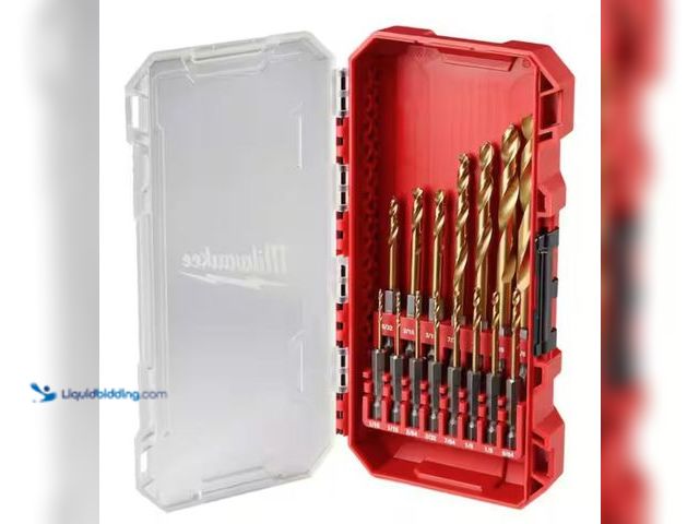 Lot 49-2005806 - (15-Piece) Milwaukee SHOCKWAVE Impact Duty Titanium Drill Bit Set, Model # 48-89-4670, Unused.   Ref...