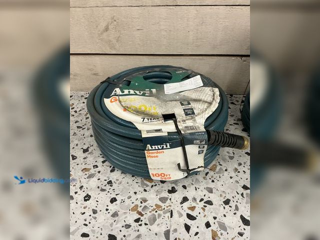 Lot 49-5485231 - Anvil 5/8 in. x 100 ft. Medium Duty Garden Water Hose Lightweight Durable.Model #078627043977. Unuse...