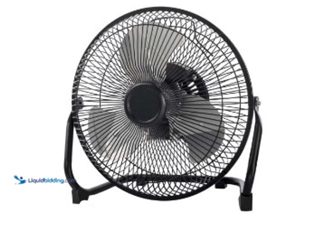 Lot 49-1625725 - Mainstays 9" 3-Speed High Velocity Metal Fan with 360-Degree Tilt and Wall Mount, Model # 703688838,...