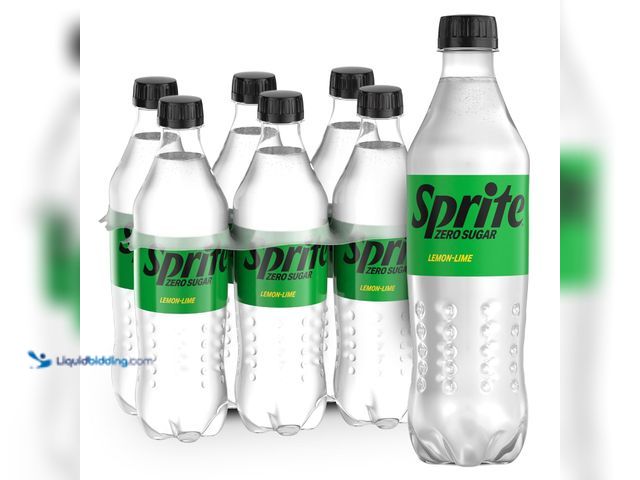 Lot 49-5549673 - Sprite Zero Sugar Lemon-Lime Caffeine-Free Soda Bottles, 16.9 fl oz, 6 Pack | Naturally flavored sof...