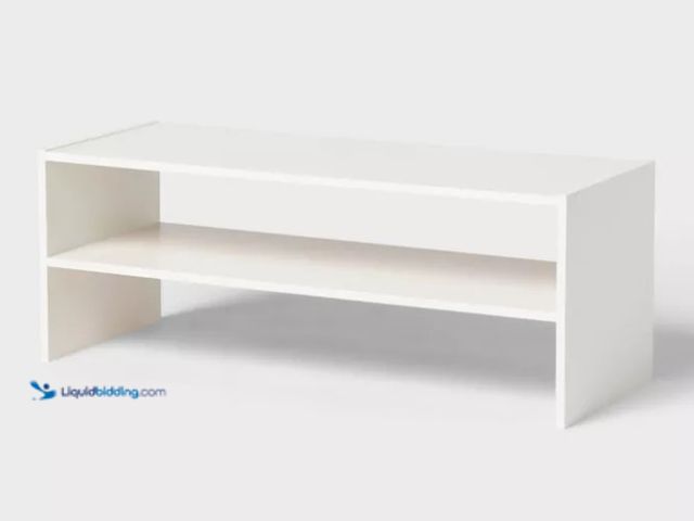 Lot 49-5552260 - QTY 2 - 31'' Stackable Shelf White - Brightroom™. UPC: 840307043603. New
