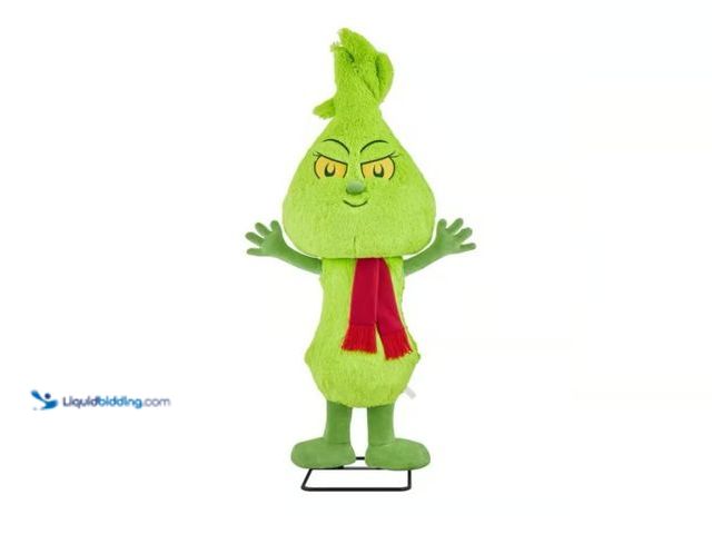 Lot 49-1548139 - 4ft Animated Life Size The Grinch Christmas Decoration, Slightly Used  Ref#HOL1113