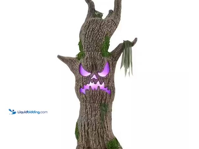 Lot 49-5561066 - Home Accents Holiday
6 FT Wicked Woods Color Changing LED Scowling Sapling, Unused