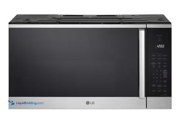 Lot 49-1625641 - LG 1.8 cu. ft. 30 in. W Smart Over the Range Microwave Oven w/ EasyClean in PrintProof Stainless Ste...