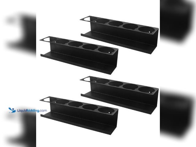 Lot 49-5436444 - QWORK Heavy-Duty Aerosol Spray Can Holder Rack Organizer, Steel, Powder-Coated, Holds 20 Cans, 4 Pcs...