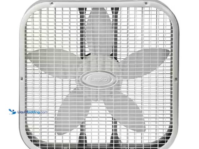 Lot 49-1557406 - (2-Pack) Lasko 20 in. 3 Speed Air Circulating Box Fan for Home in White with Save Smart Technology, ...
