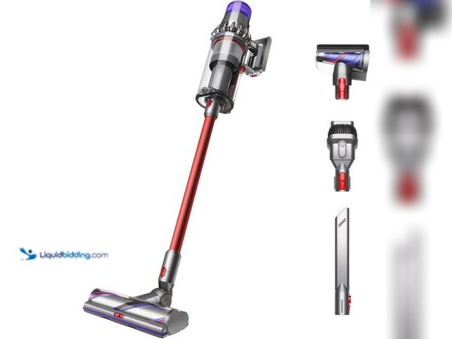Lot 49-3611775 - Dyson SV29 Outsize Cordless Vacuum Cleaner | Nickel/Red | Refurbished, Model # B0D9WKLGMV, MSRP $379...