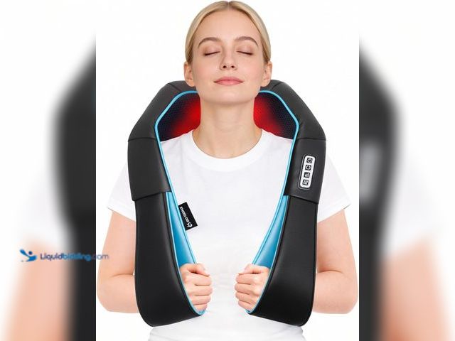 Lot 49-5485953 - Mo Cuishle Shiatsu Neck Massager for Pain Relief – Deep Kneading Back Shoulder Massage with Heat. Mo...