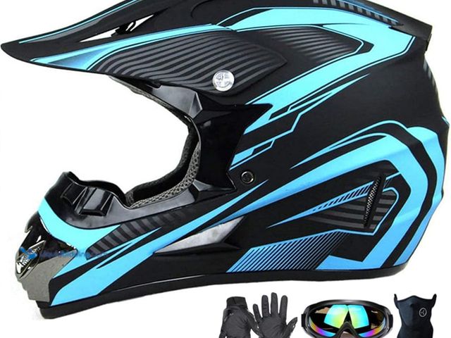 Lot 49-5453132 - Motocross Helmet,Adult &Youth Trend Full Face,ATV Motorcycle,Dirt Bike Downhill Off-Road Mountain Bi...
