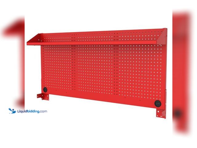 Lot 49-2024778 - Husky Modular 52 in. W Standard Duty Red Pegboard Attachment. Model # H52PEGMODRED. Unused. Has atta...