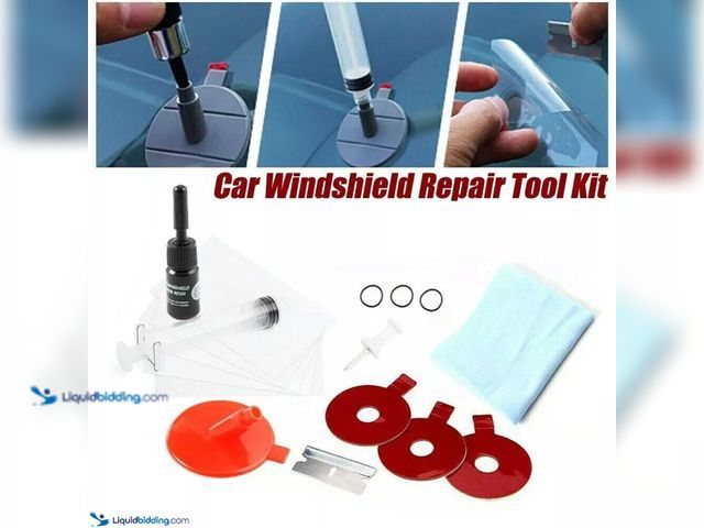 Lot 49-5388256 - Auto Windshield Chip Repair Kit - NEW - Allows anyone to fix a damaged windshield or window.&nbsp; S...