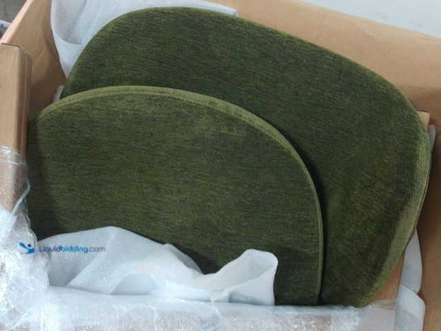 Lot 49-1632099 - Green Fabric Chair with Wooden Legs, Unused, Has attachments.   Ref#WAY0728