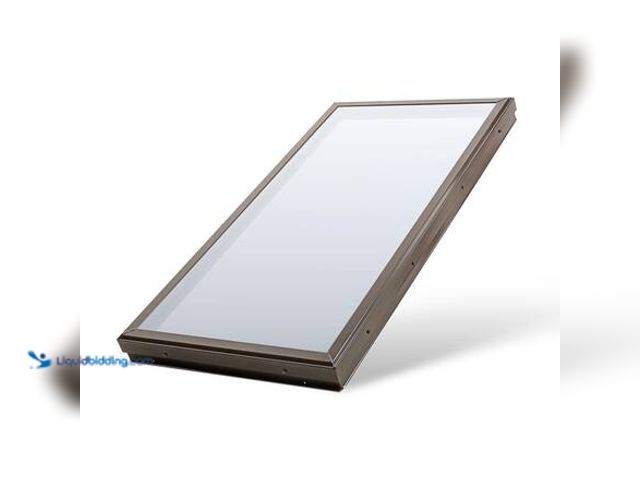 Lot 49-5581536 - SOLAR Industries 22 1/4 in x 46 1/4 in. Fixed Curb Mount Skylight with Dual Pane Tempered HP Low-E O...