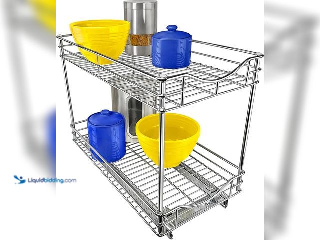 Lot 49-3482714 - LYNK PROFESSIONAL® Pull Out Cabinet Organizer - Slide Out Drawer for Kitchen Cabinets - Sliding Pant...