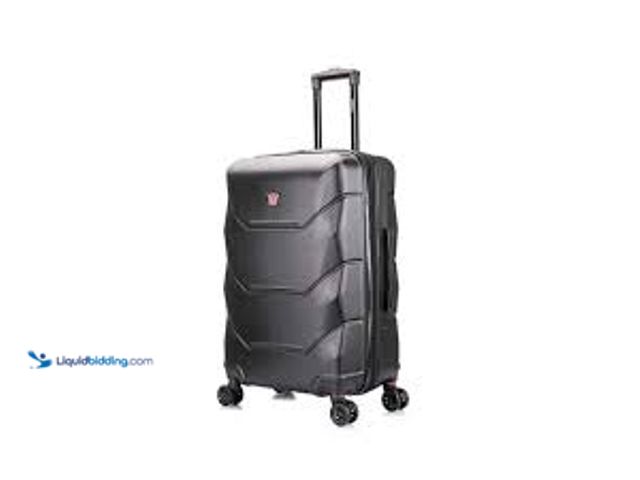 Lot 49-3538808 - DUKAP Zonix 26 in. Black Lightweight Hardside Spinner Suitcase. Model # DKZON00M-BLK. Unused.