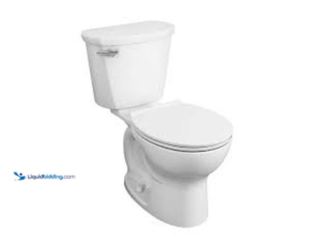 Lot 49-5488039 - American Standard Cadet PRO 2-Piece 1.6 GPF Single Flush Round Toilet with 12 in. Rough-in in White....