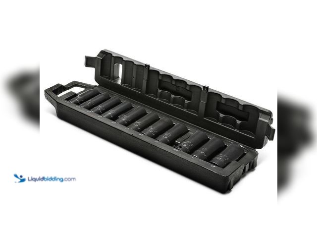 Lot 49-3540127 - Husky
1/2 in. Drive SAE 6-Point Deep Impact Socket Set with Storage Case (11-Piece) Unused