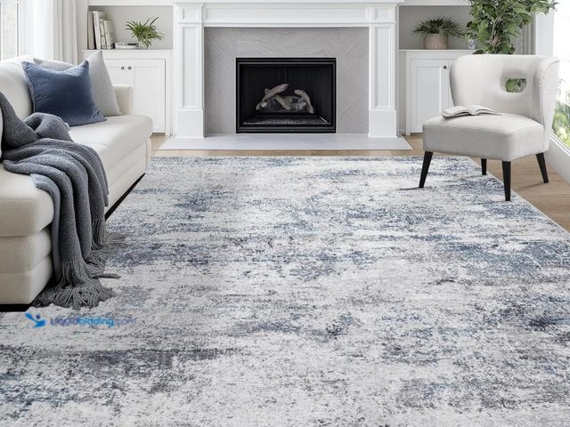 Lot 49-3465335 - 9x12 Area Rugs for Living Room Washable: Abstract Large Rug for Dining Room Bedroom Carpet Non Slip ...