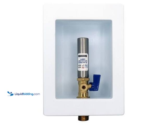 Lot 49-5581760 - QTY 3 - Everbilt 1/2 in. Brass SWT/MNPT Ice Maker Outlet Box with Water Hammer Arrestors Model # EBM...