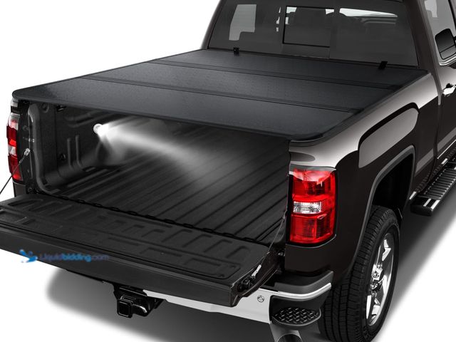 Lot 49-3531842 - Hard Tri Fold Truck Bed Tonneau Cover Compatible with 2007-2024 Chevy Silverado & GMC Sierra 1500 5....