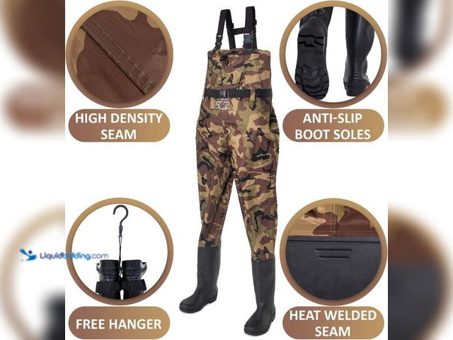 Lot 49-3563497 - MENS shoe 10 - Chest Waders for Men with Boots Hunting Waders Fishing Boots Waders for Women Free Ha...