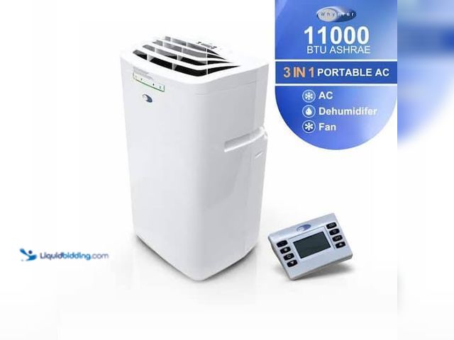 Lot 49-3564749 - Whynter 6,400 (DOE) BTU Portable Air Conditioner Cools 420 sq. ft., Dehumidifier, Remote and Carbon ...